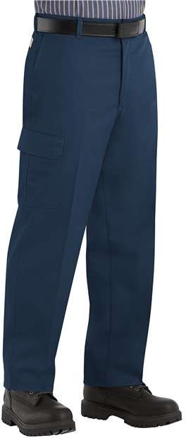 Navy - 37 Unhemmed Industrial Cargo Pants - PT88
