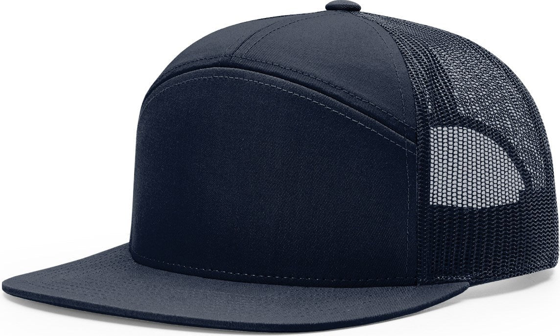Navy 7 Panel Trucker