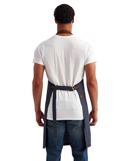 Navy Annex Oxford Apron with Pocket - RP144