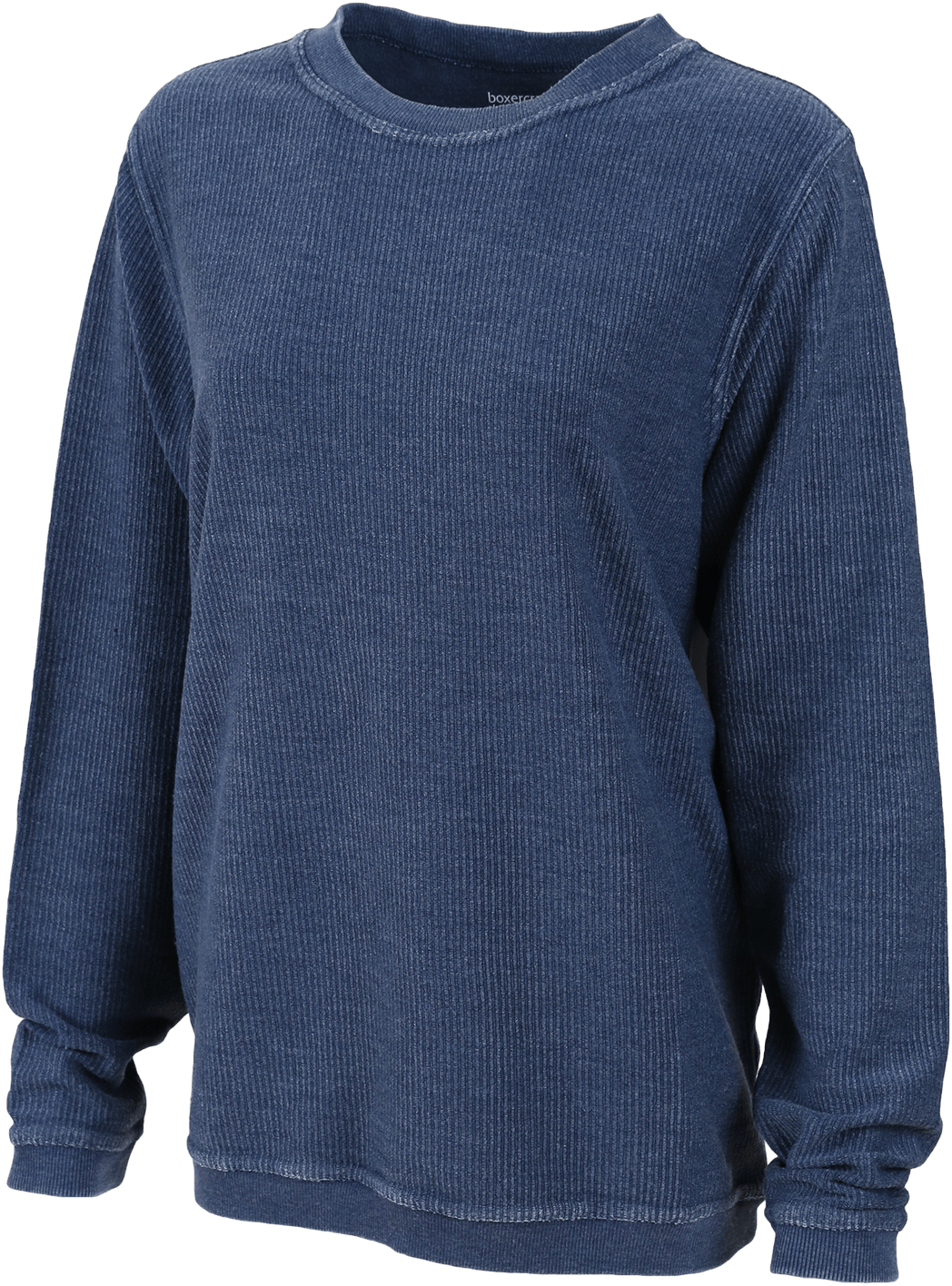 NAVY BOXERCRAFT ADULT RALLY CORDUROY CREW PULLOVER  grouped