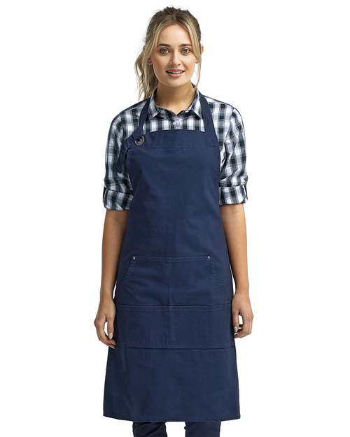 Navy Calibre Heavy Canvas Apron with Pocket - RP137
