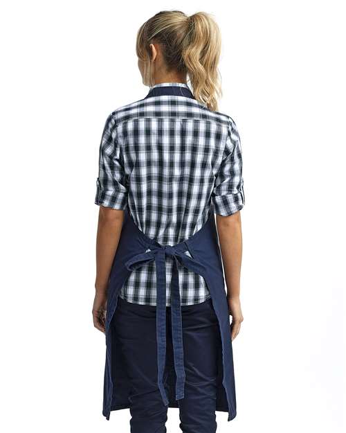 Navy Calibre Heavy Canvas Apron with Pocket - RP137