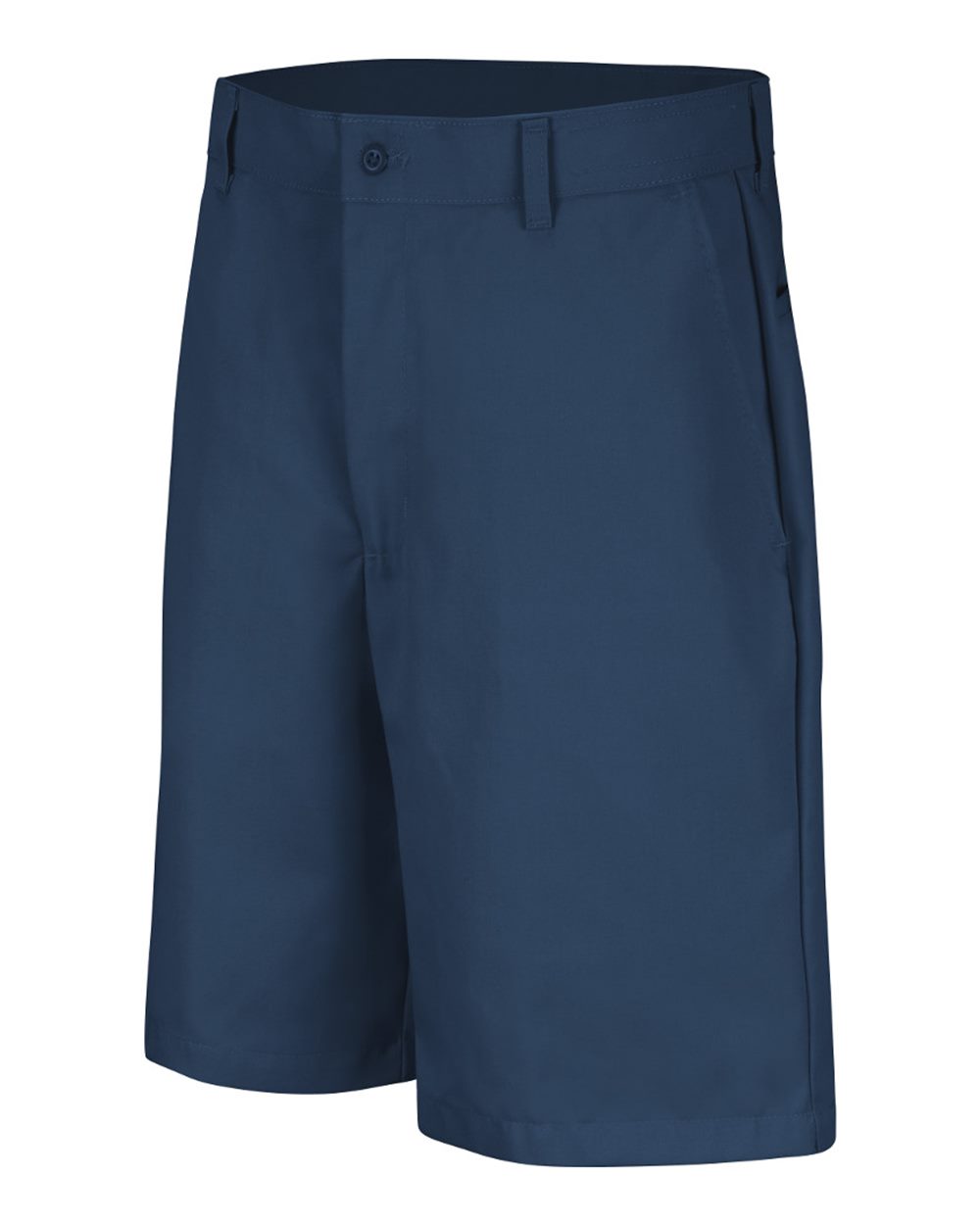 Navy Cotton Casual Plain Front Shorts - PC26