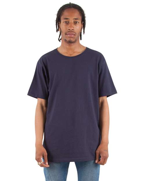 Navy Curved Hem Long T-Shirt - SHCLT