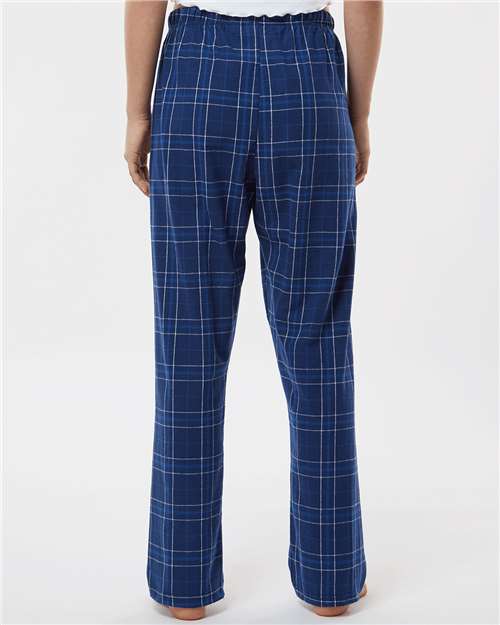 Navy Field Day Plaid Women&#39;s Haley Flannel Pants - BW6620