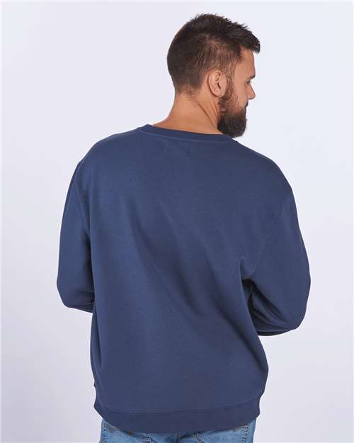 Navy Fleece Crew Pullover - BM5101