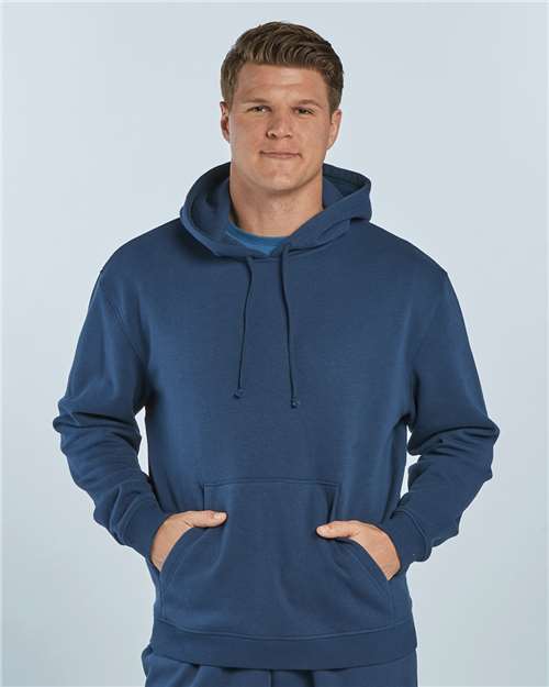 Navy Fleece Hooded Pullover - BM5302