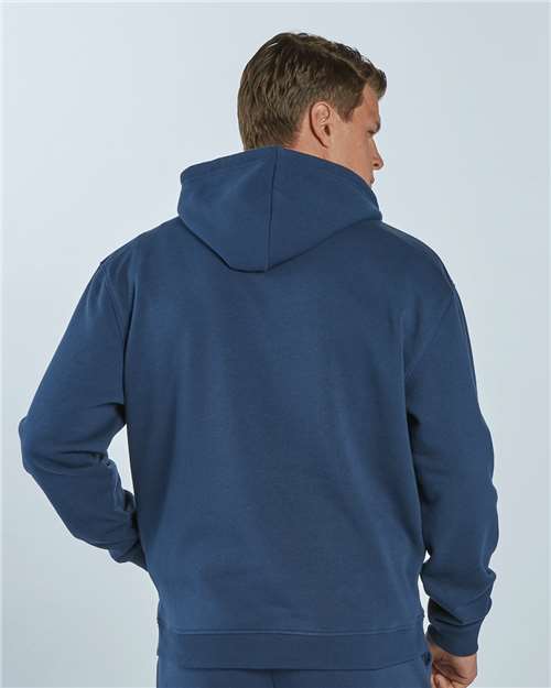 Navy Fleece Hooded Pullover - BM5302