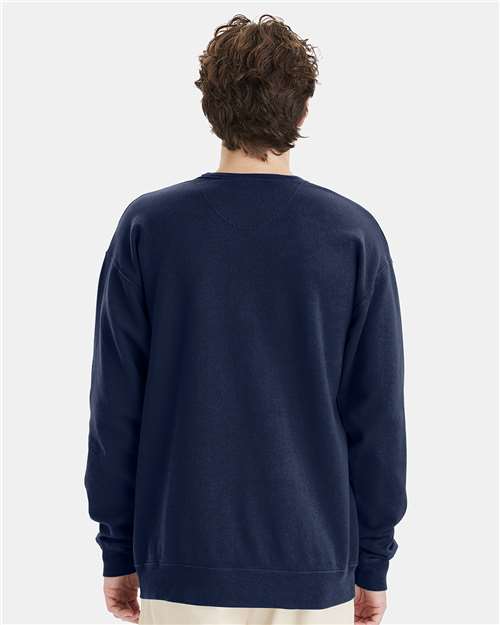 Navy Garment-Dyed Crewneck Sweatshirt - GDH400
