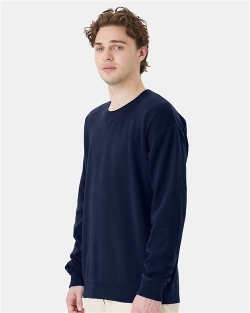 Navy Garment-Dyed Crewneck Sweatshirt - GDH400