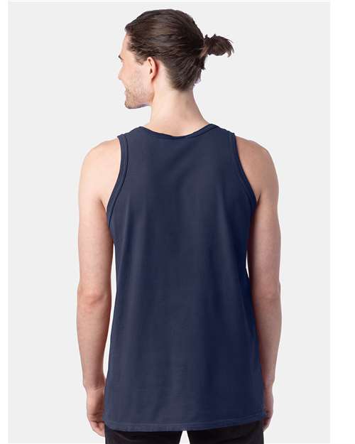 Navy Garment-Dyed Unisex Tank Top - GDH300