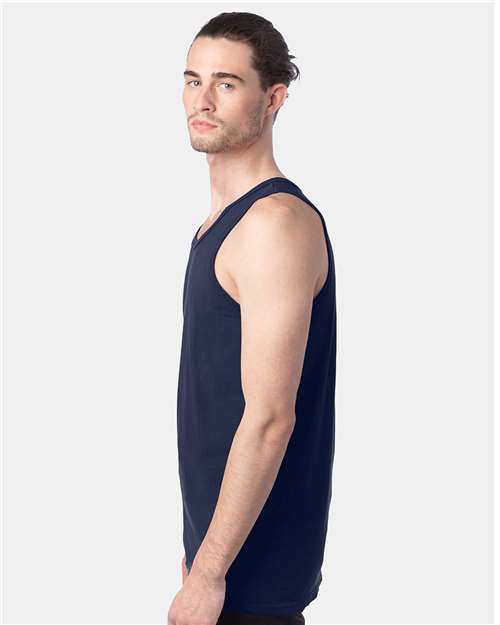 Navy Garment-Dyed Unisex Tank Top - GDH300
