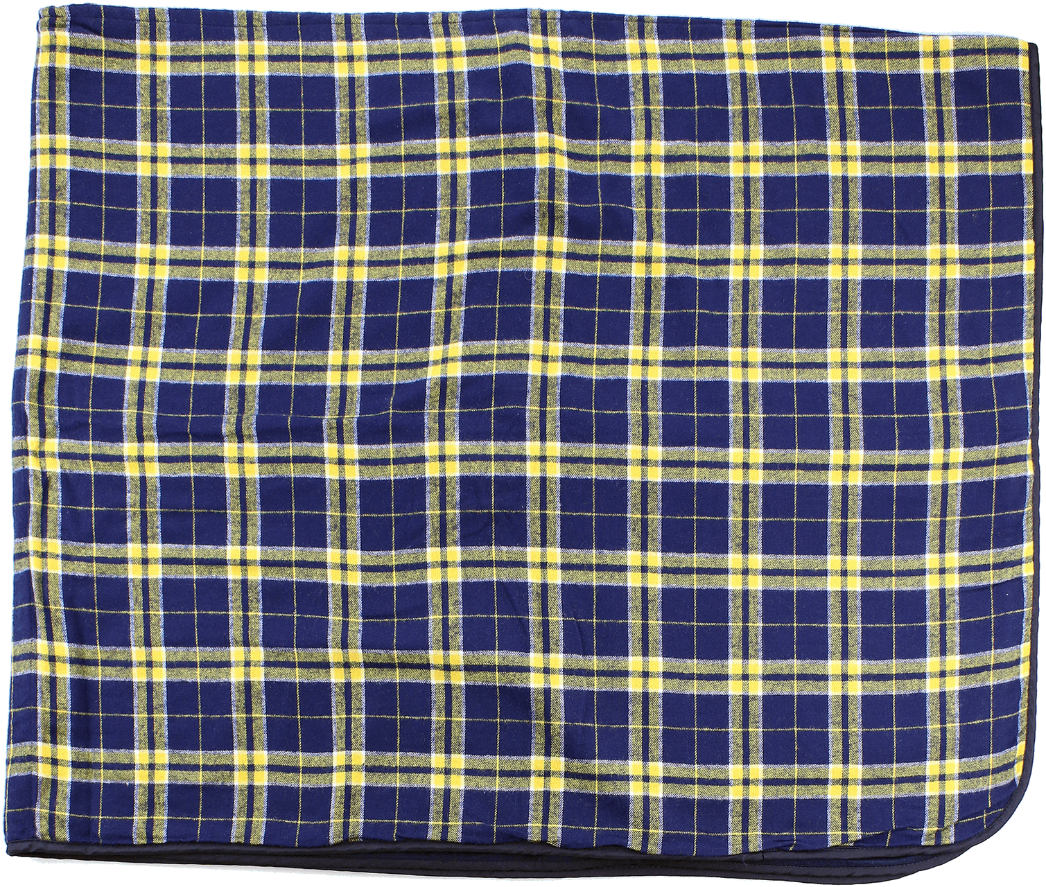 NAVY GOLD PLAID BOXERCRAFT PREMIUM FLANNEL BLANKET  grouped
