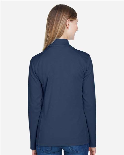 Navy/ Grey Heather/ Graphite Women&#39;s DRYTEC20™ Performance Quarter-Zip Pullover - DG479W