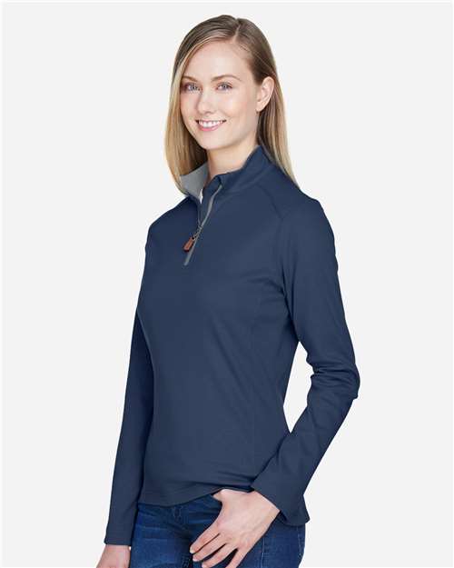 Navy/ Grey Heather/ Graphite Women&#39;s DRYTEC20™ Performance Quarter-Zip Pullover - DG479W
