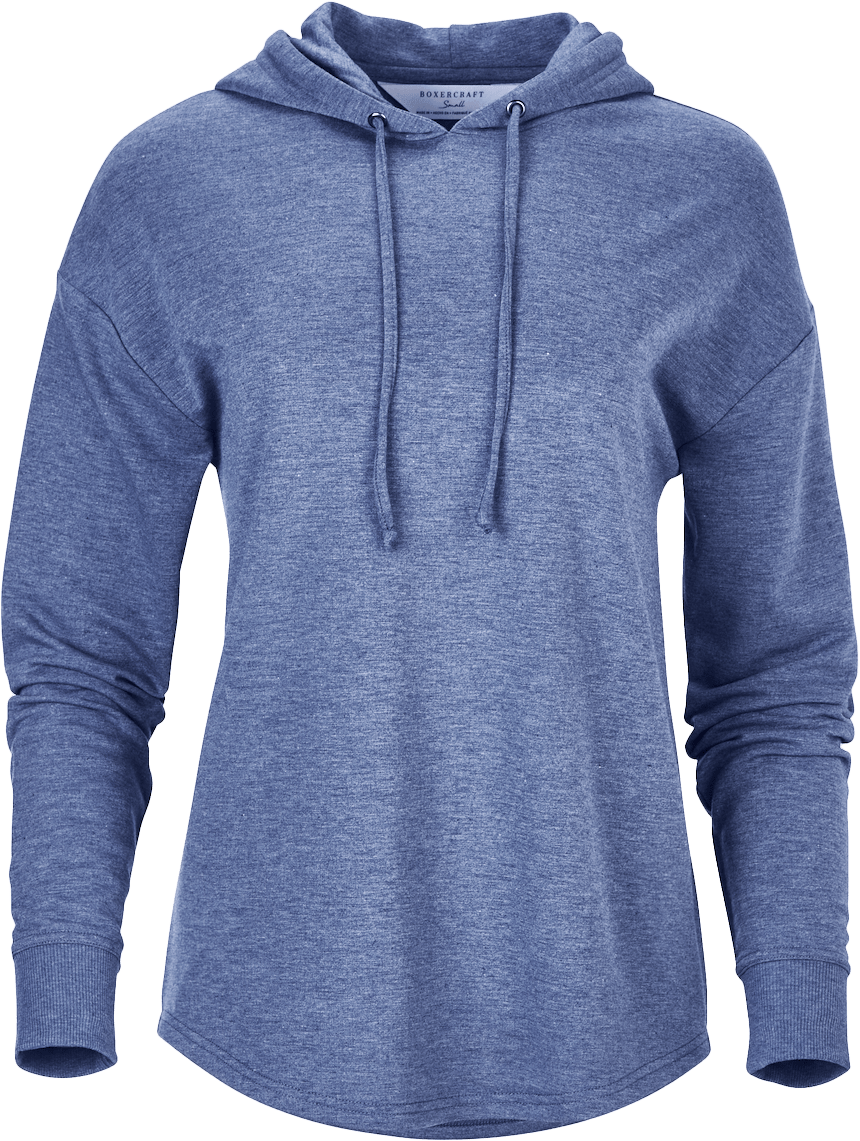 NAVY HEATHER BOXERCRAFT Women's Dream Fleece Hooded Pullover  grouped