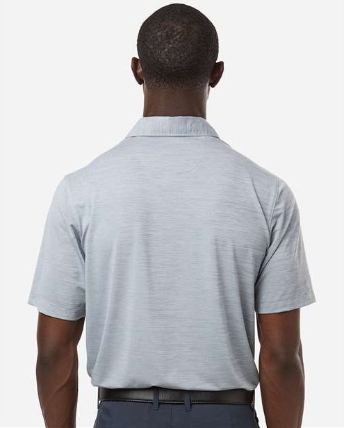 Navy Heather Men's Bohemian Striped Heather Performance Polo - 162