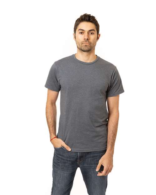 Navy Heather Unisex Committed CVC T-Shirt - EC1090