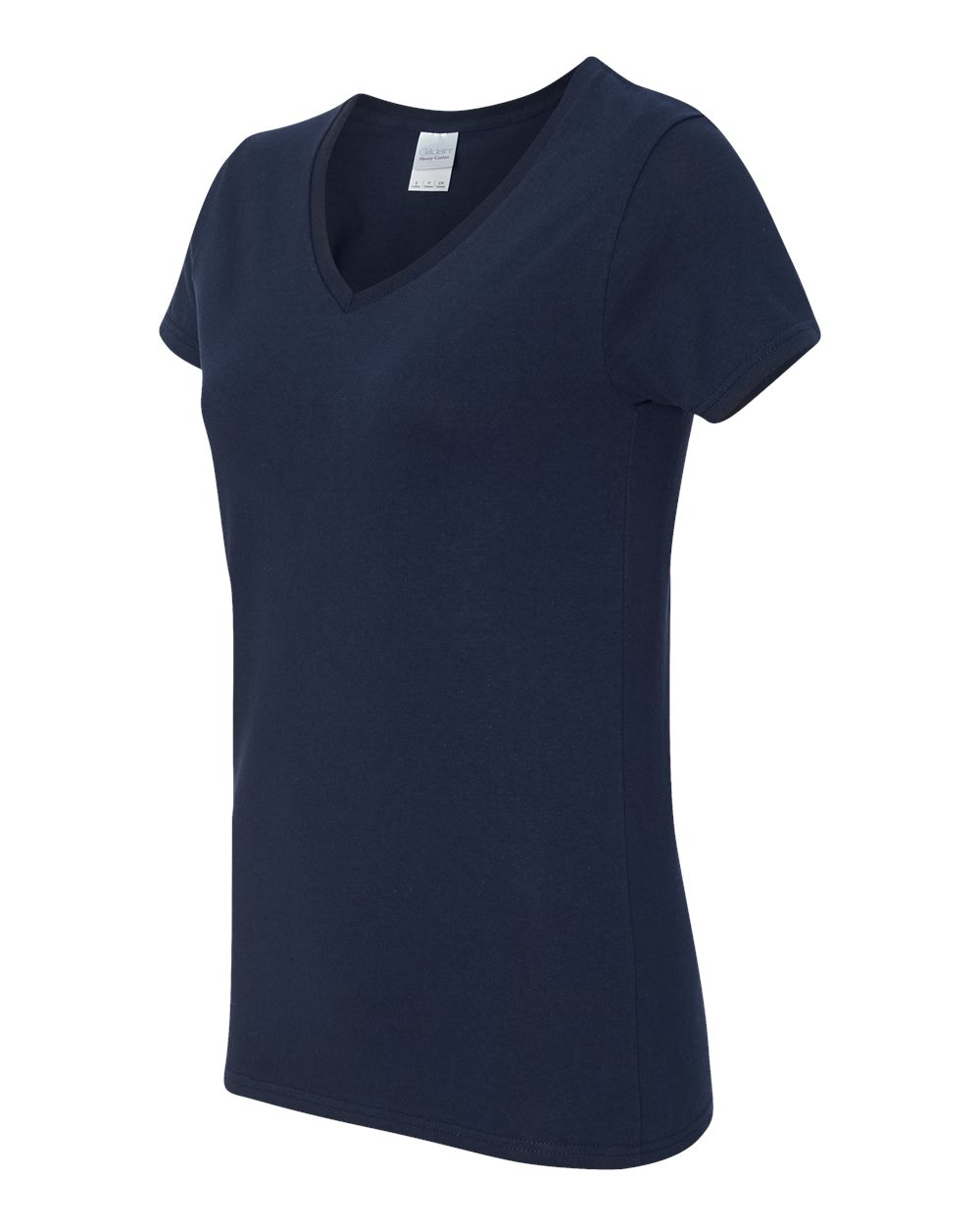 Navy Heavy Cotton™ Women’s V-Neck T-Shirt - 5V00L