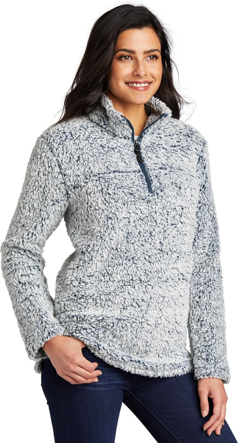 Navy Hthr Port Authority Women's Cozy 1/4-Zip Fleece L130