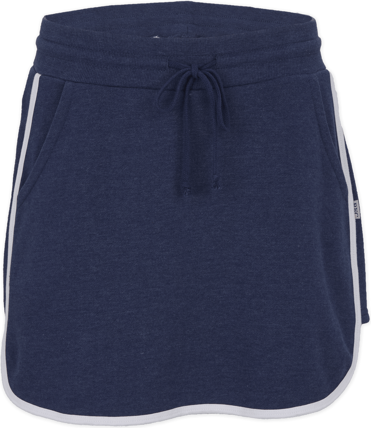 NAVY HTHR/WHITE BOXERCRAFT  FRENCH TERRY SKORT  grouped