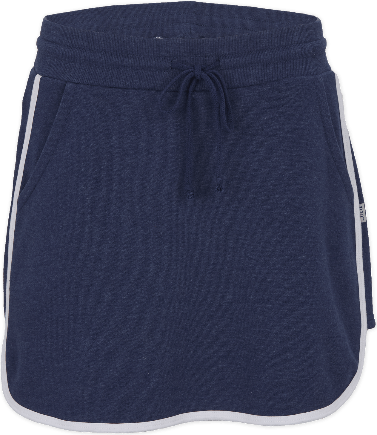 NAVY HTHR/WHITE BOXERCRAFT  FRENCH TERRY SKORT  grouped