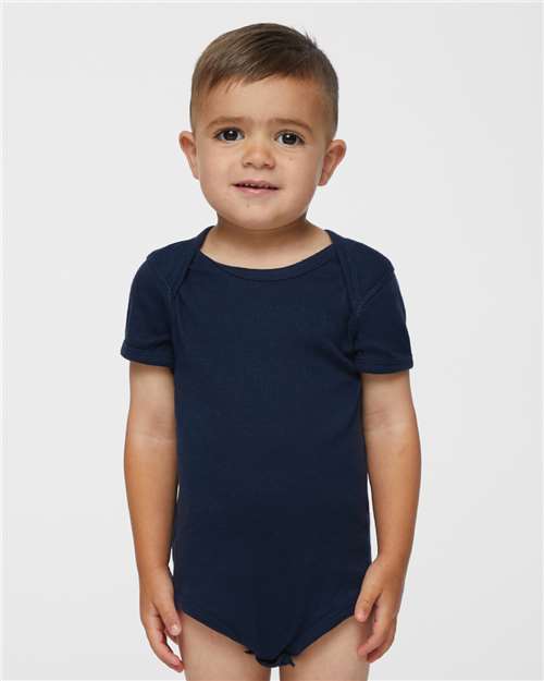 Navy Infant Baby Rib Bodysuit - 4400
