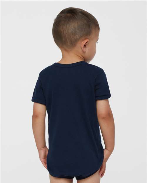 Navy Infant Baby Rib Bodysuit - 4400