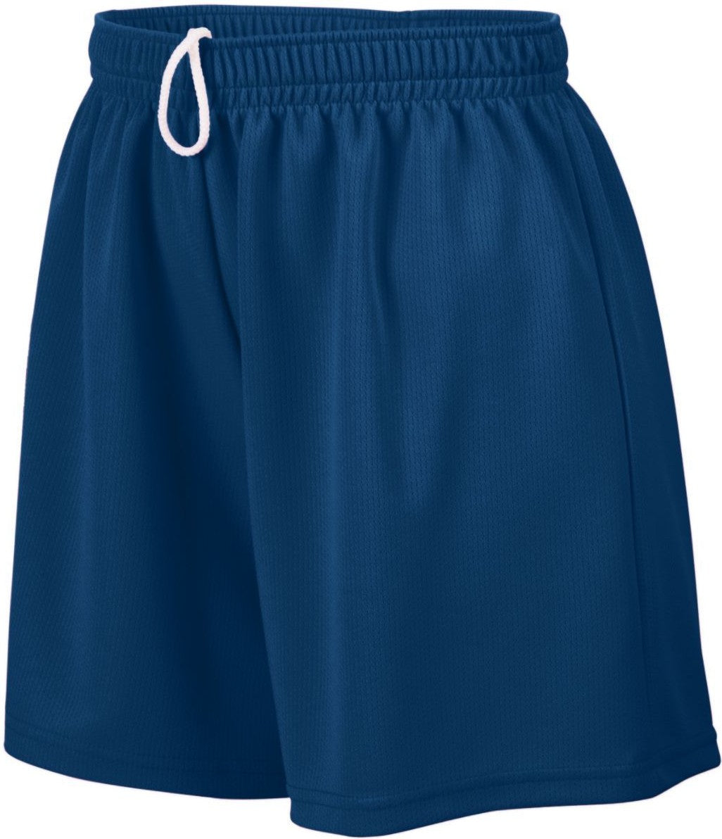 NAVY LADIES WICKING MESH SHORT