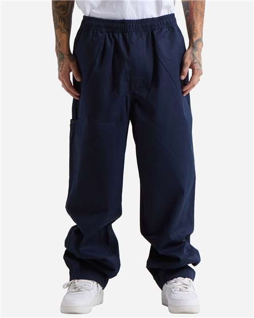 Navy Lounge Cotton Pants - SHLLP