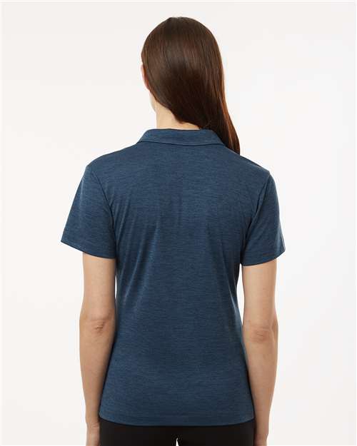 Navy Melange Women&#39;s Performance Mélange Polo - 4HM00L