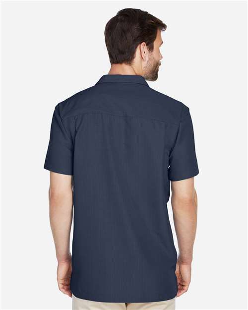 Navy Men&#39;s Barbados Textured Camp Shirt - M560