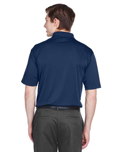 Navy Men&#39;s Cool &amp; Dry 8-Star Elite Performance Interlock Polo - 8610