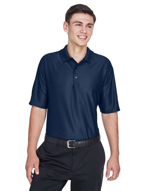 Front View of Navy Men's Cool & Dry Elite Performance Polo - 8415