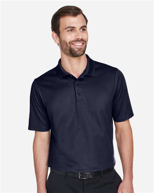 Navy Men&#39;s CrownLux Performance® Tall Plaited Polo - DG20T