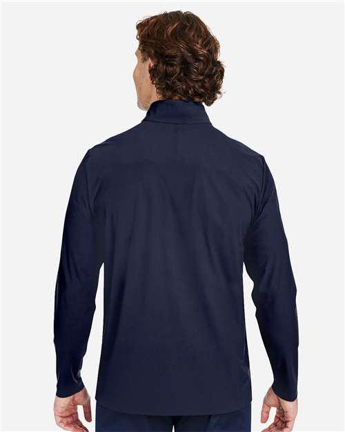 Navy Men&#39;s CrownLux Performance® Windsor Welded Quarter-Zip Pullover - DG410