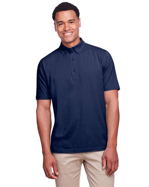 Navy Men&#39;s Lakeshore Stretch Cotton Performance Polo - UC105