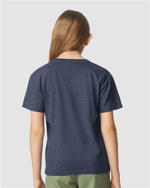 Navy Mist Softstyle® Youth CVC T-Shirt - 64000BCVC