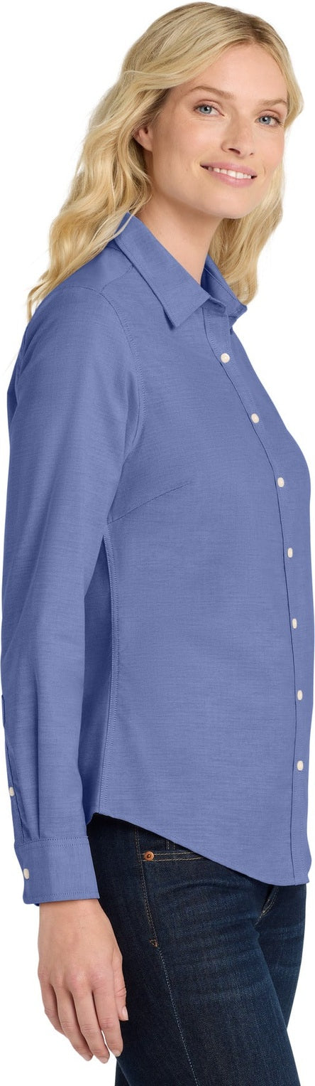 Navy Port Authority Women's SuperPro Oxford Shirt. L658