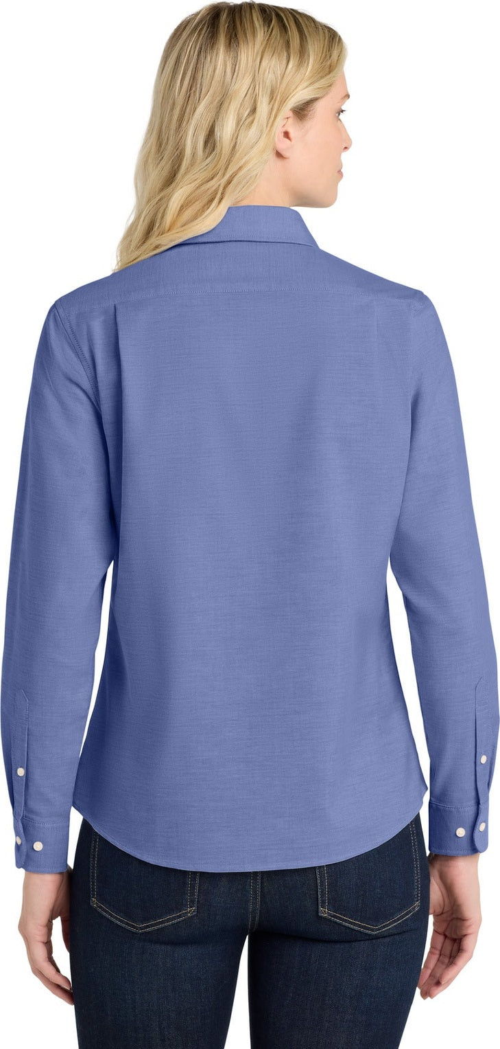 Navy Port Authority Women's SuperPro Oxford Shirt. L658