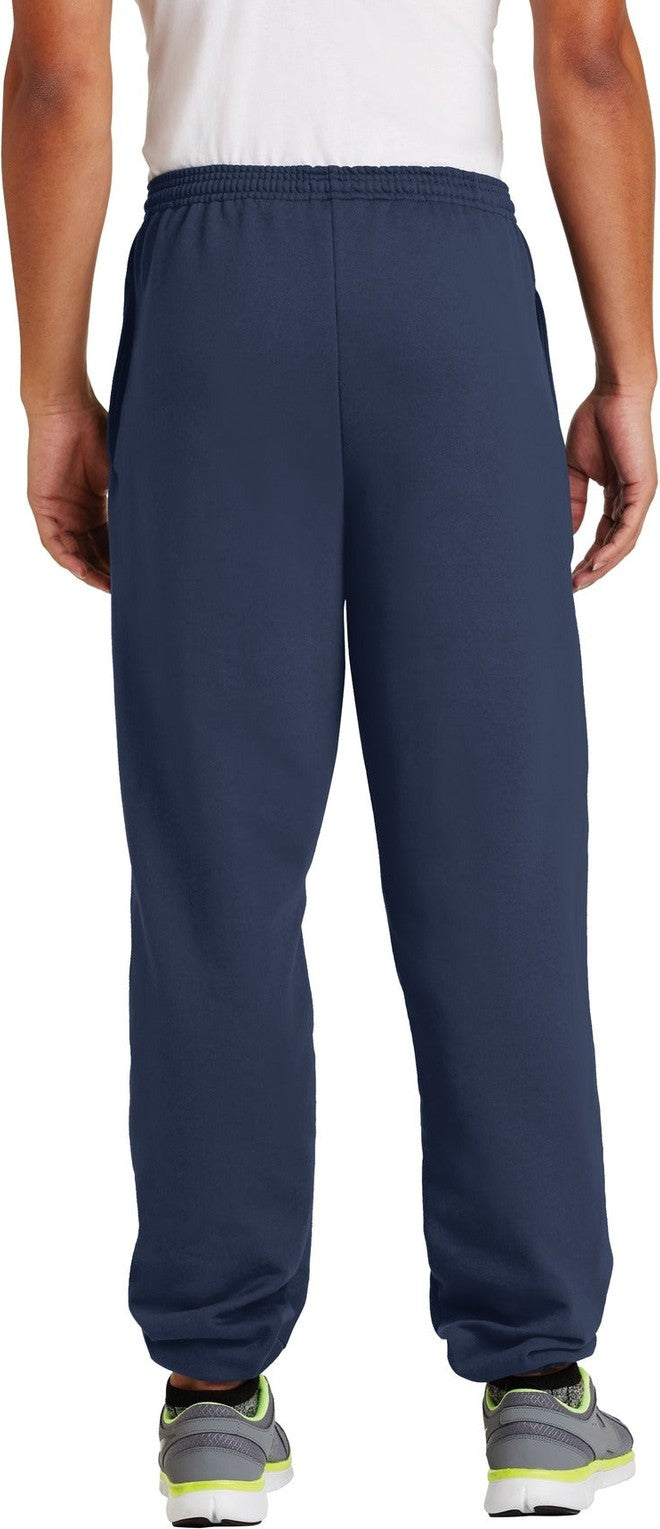 Navy Port & Co Essential Fleece Sweatpant with Pockets. PC90P
