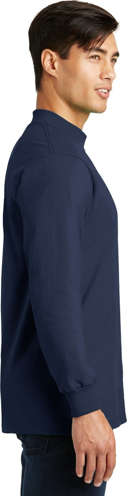 Navy Port & Co Essential Mock Turtleneck. PC61M