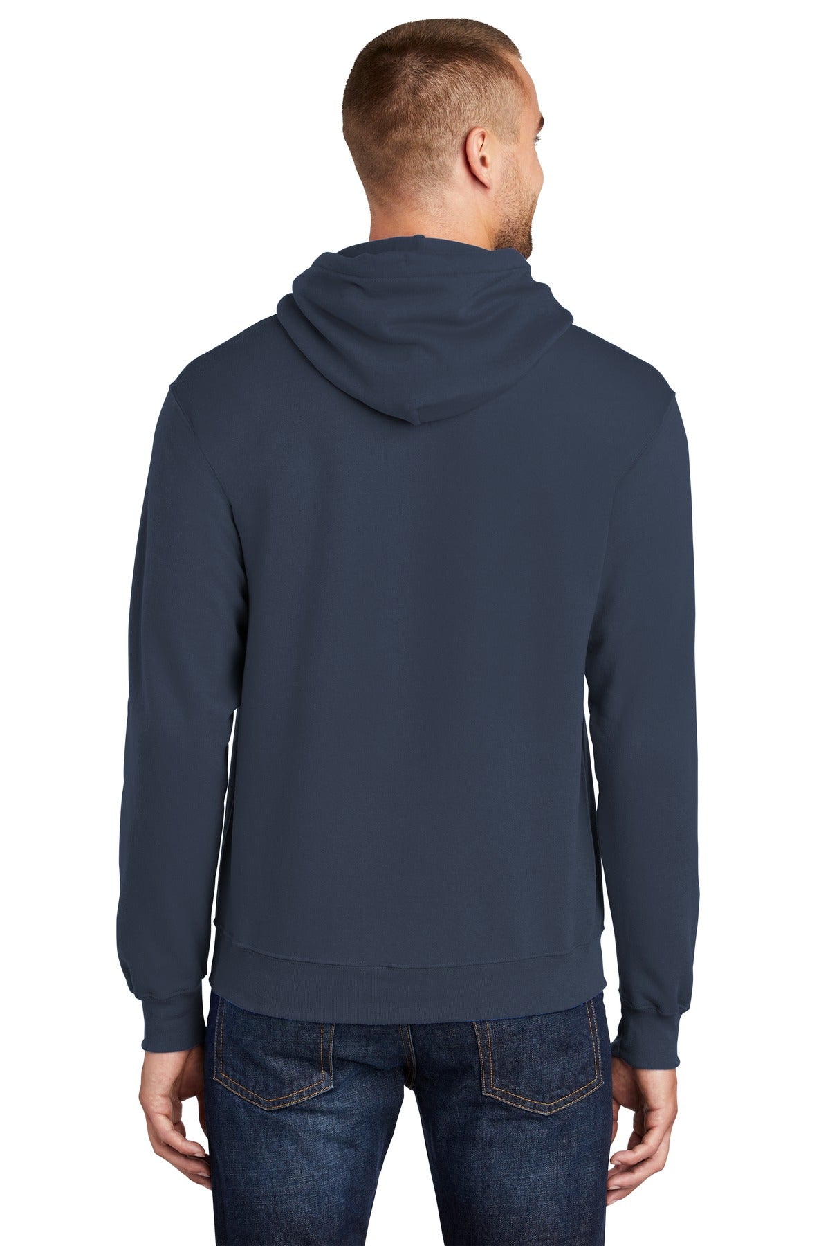 Navy Port & Co Tall Core Fleece Pullover Hooded Sweatshirt PC78HT