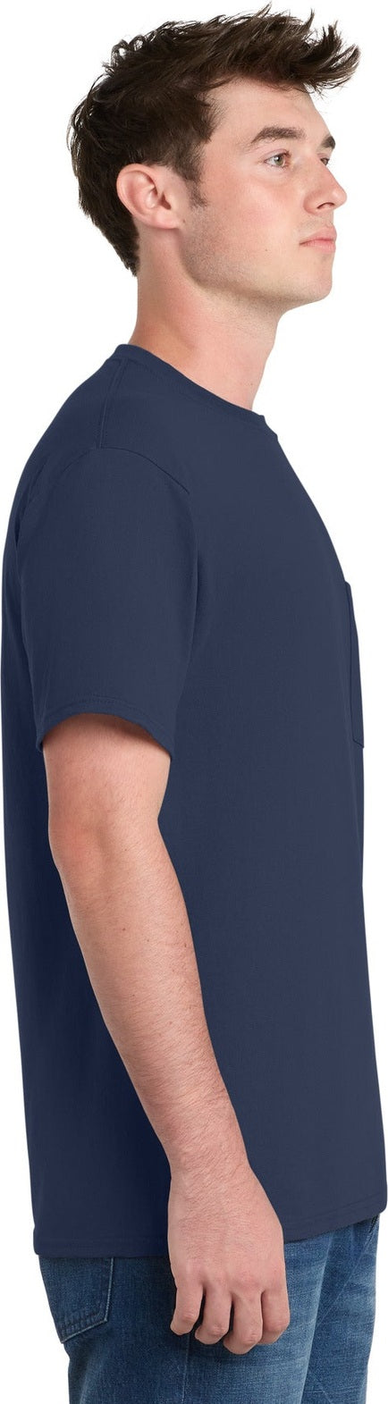 Navy Port & Co Tall Essential Pocket Tee. PC61PT