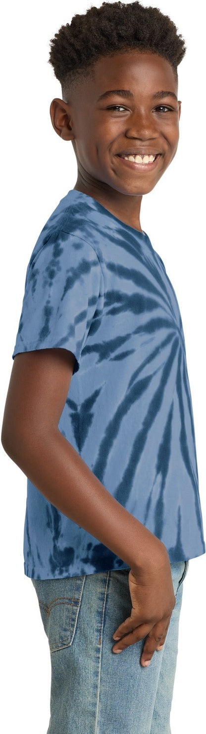 Navy Port & Co Youth Tie-Dye Tee. PC147Y