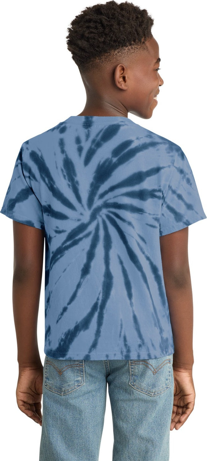 Navy Port & Co Youth Tie-Dye Tee. PC147Y