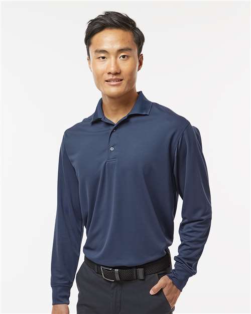 Navy Prescott Long Sleeve Polo - 110