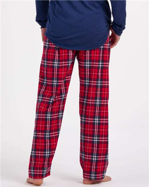 Navy/ Red Plaid Harley Flannel Pants - BM6624