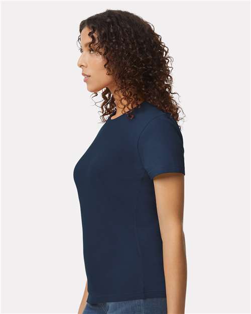 Navy Softstyle® Women&#39;s Midweight T-Shirt - 65000L