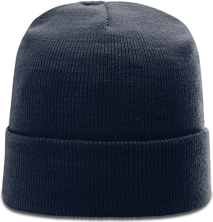 Navy Solid Beanie with Cuff